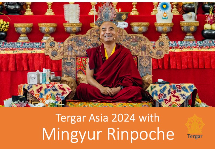 Tergar Asia events in 2024 with Mingyur Rinpoche
